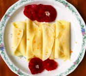 Blood Orange Crepes