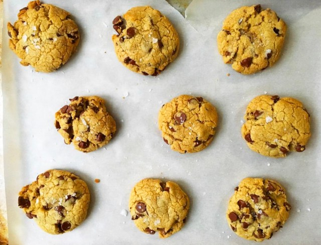 Salted Chocolate Chip Cookies