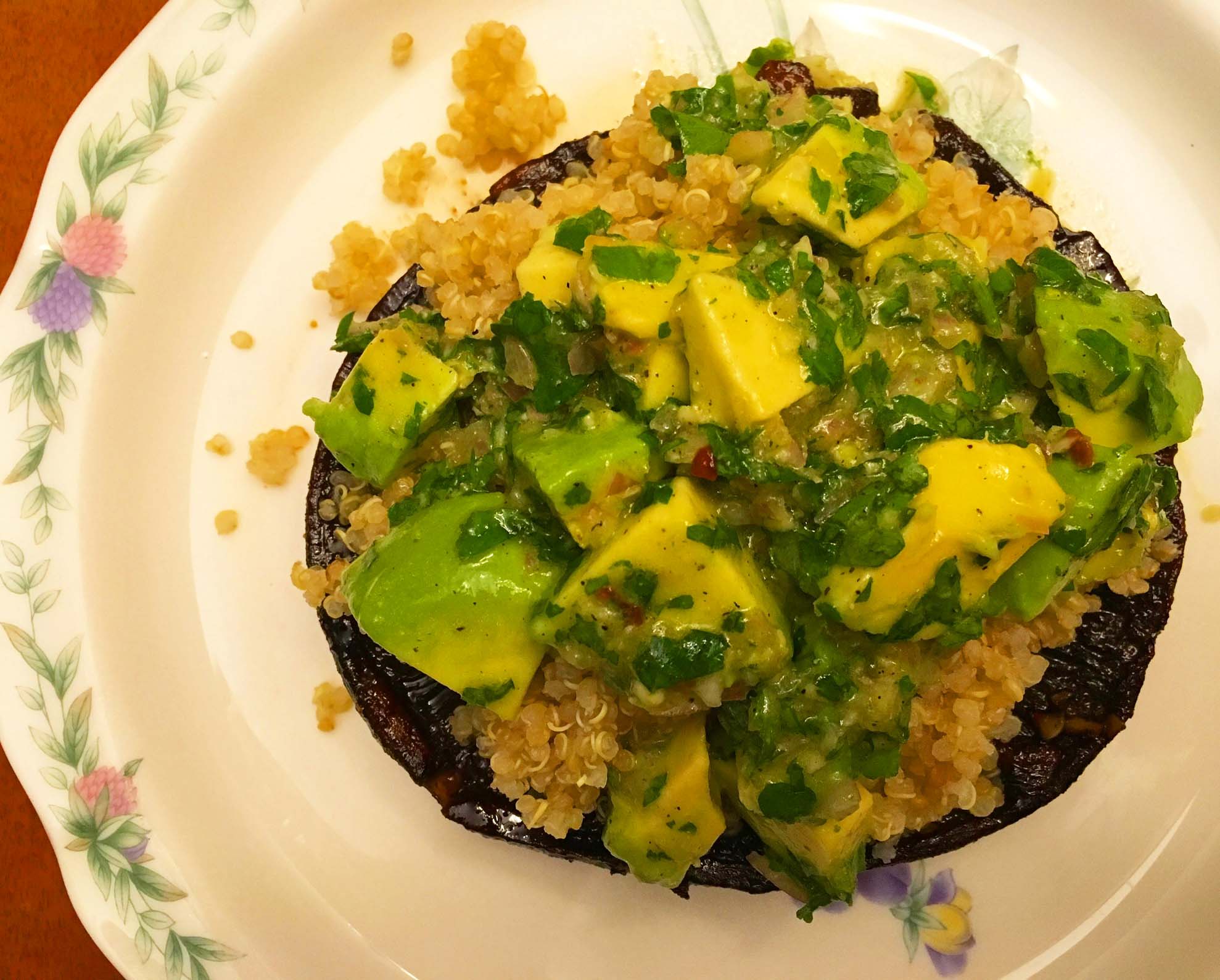 Portobello Steaks with Avocado Chimichurri from Minimalist Baker