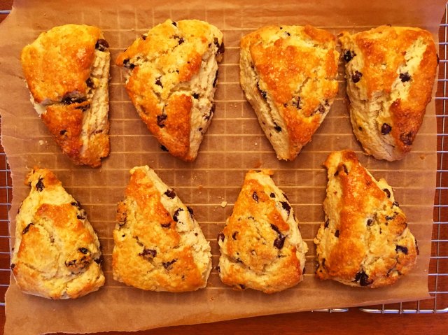 Cherry Dark Chocolate Scones