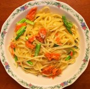 Smoked Salmon Asparagus Linguine
