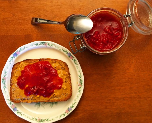 Honey Wheat Bread and PB and J
